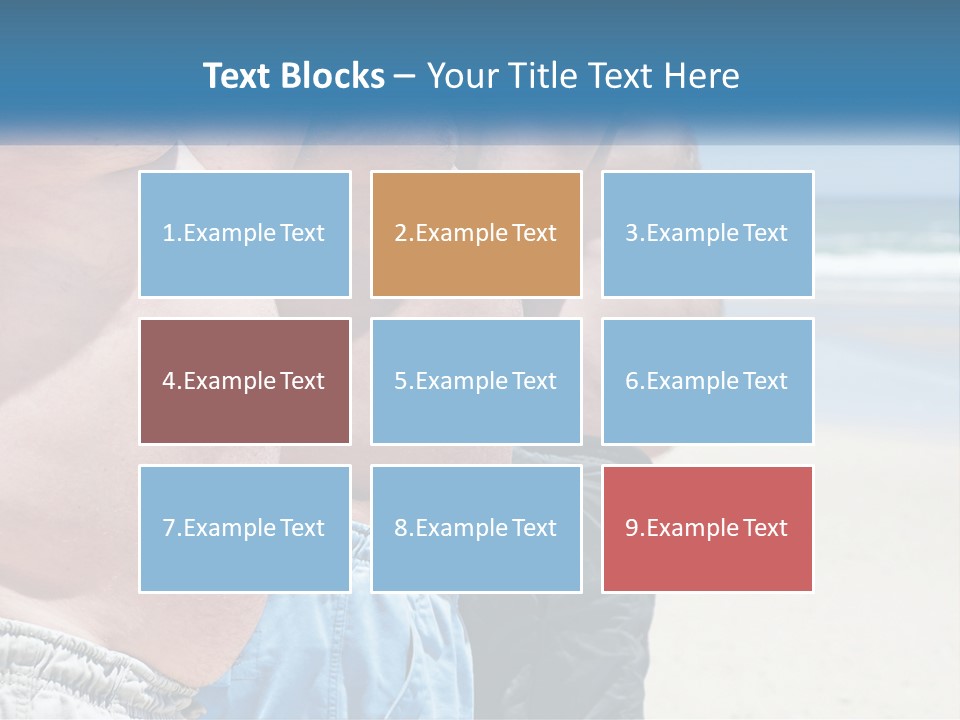 Model Blue Sky Loan PowerPoint Template