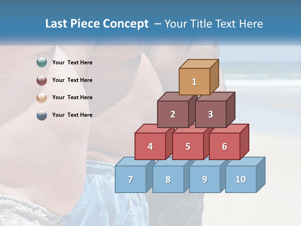 Model Blue Sky Loan PowerPoint Template