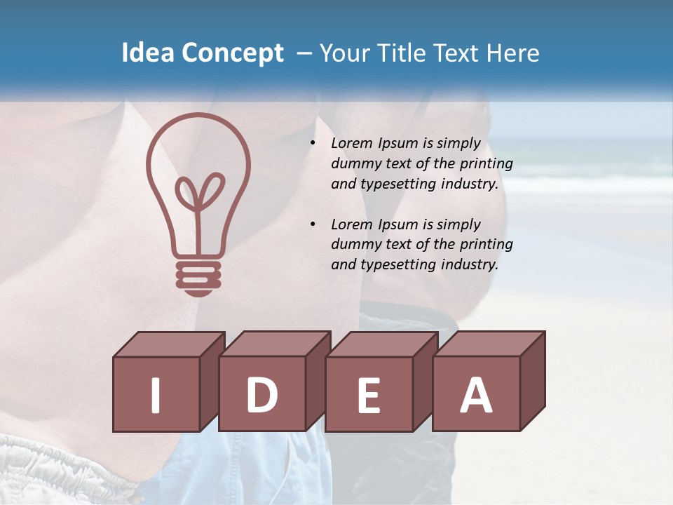 Model Blue Sky Loan PowerPoint Template