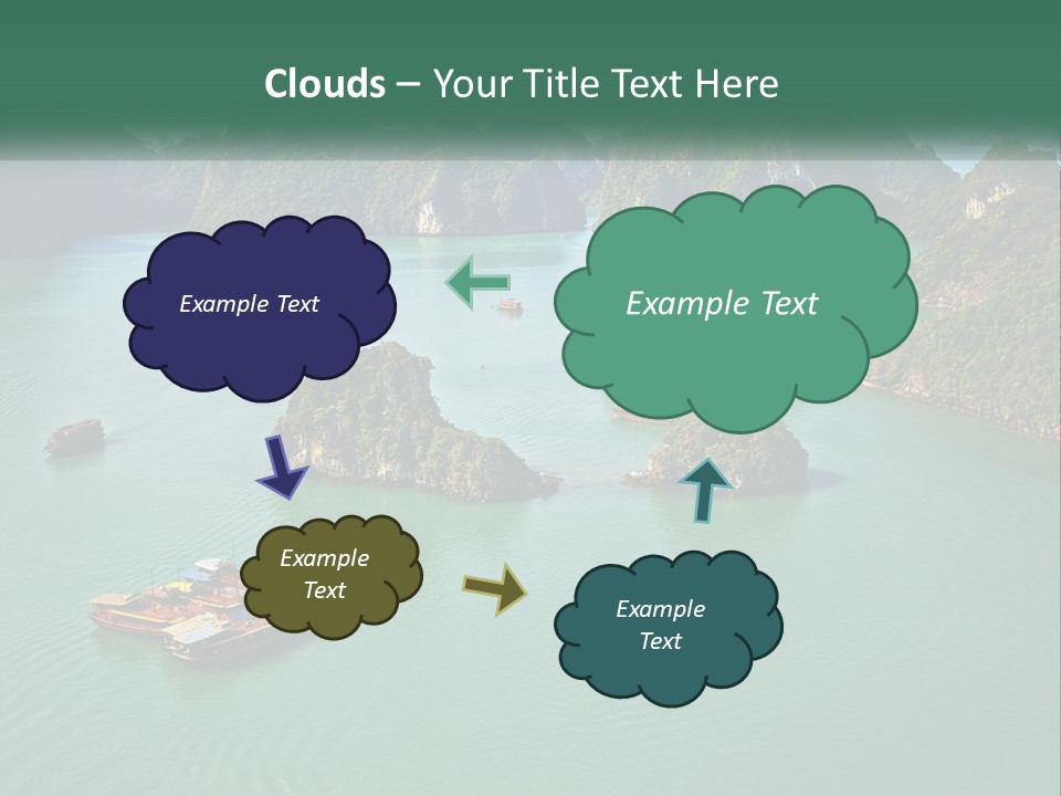 Cloud Leaf Small PowerPoint Template