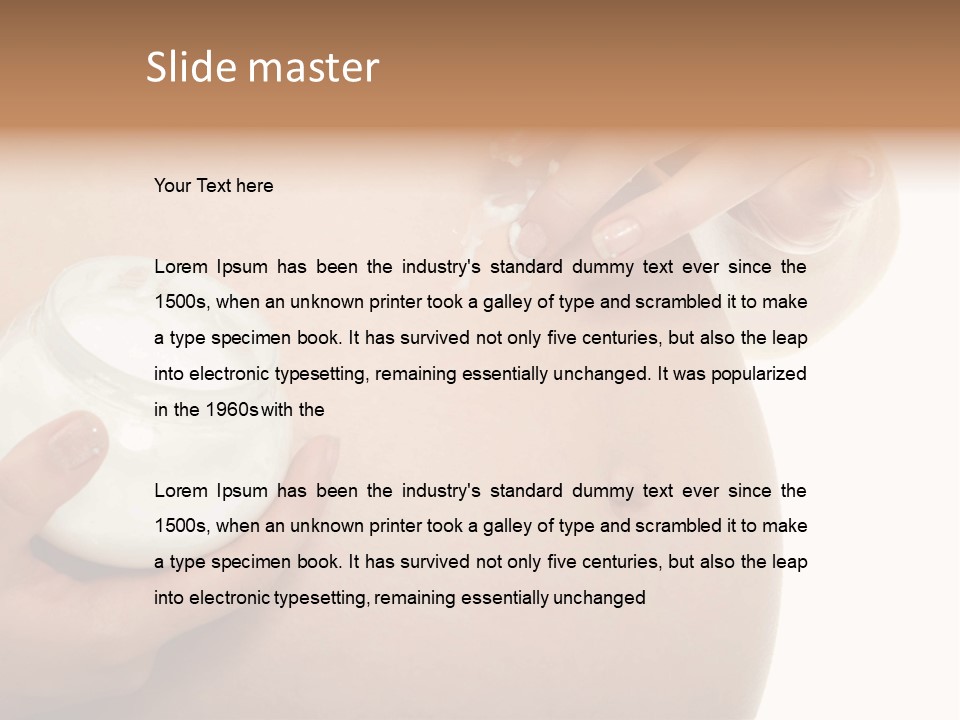 Blue Sky Small Garden PowerPoint Template