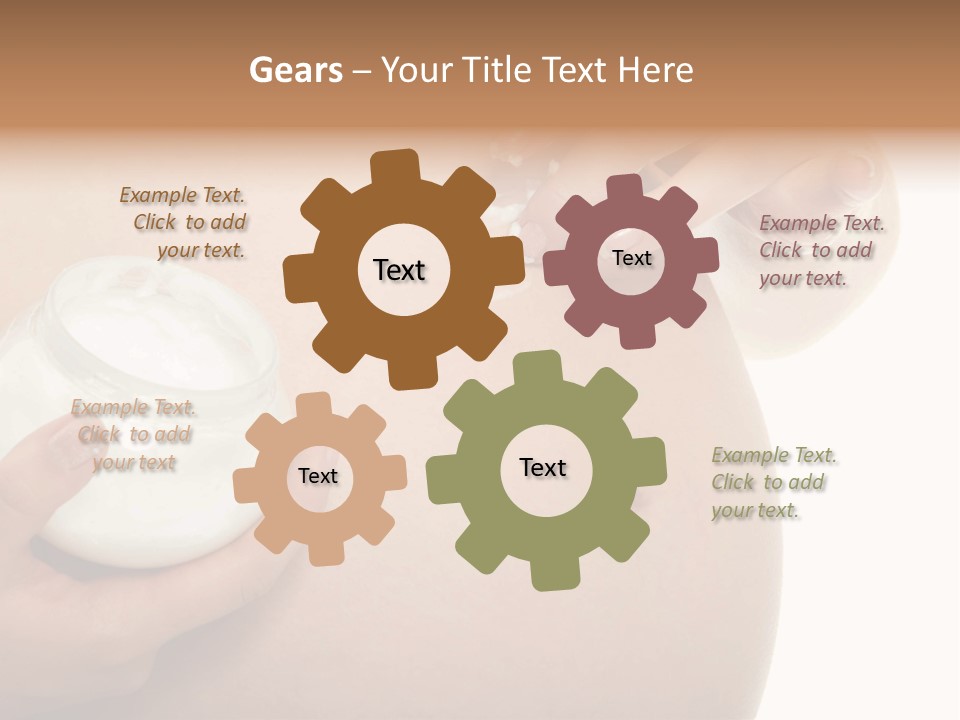 Blue Sky Small Garden PowerPoint Template