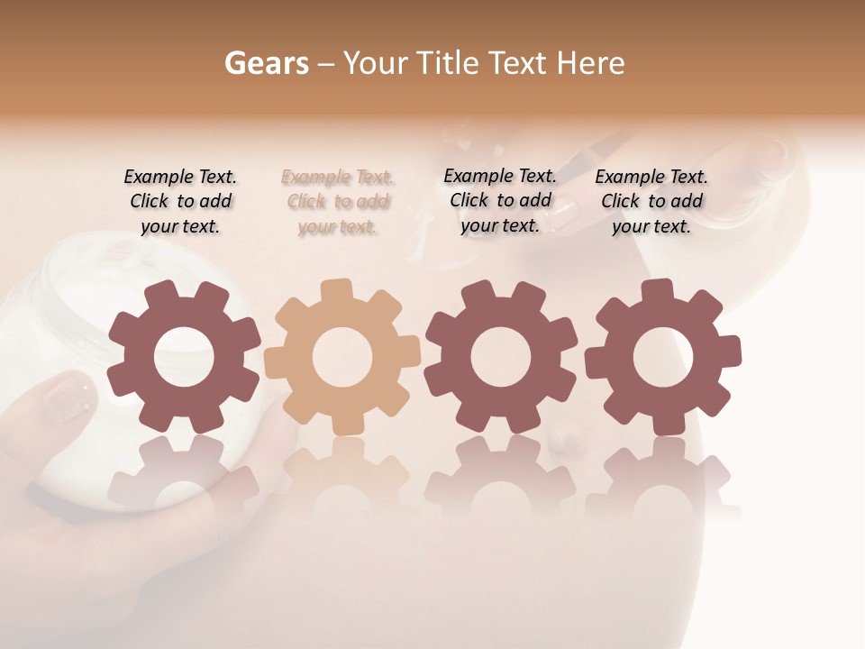 Blue Sky Small Garden PowerPoint Template