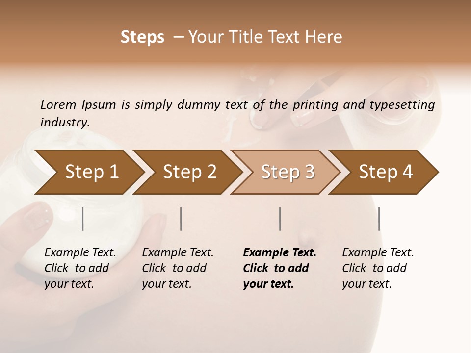 Blue Sky Small Garden PowerPoint Template