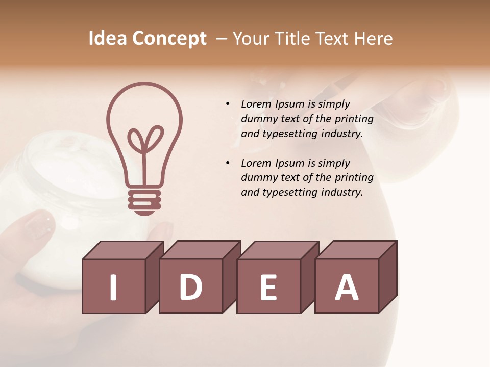 Blue Sky Small Garden PowerPoint Template