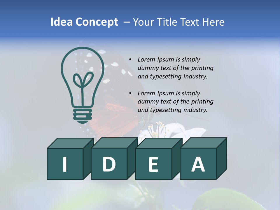 Hand Dream Grass PowerPoint Template