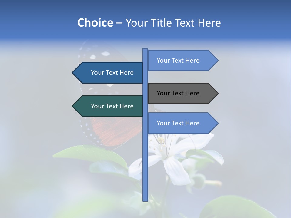 Hand Dream Grass PowerPoint Template