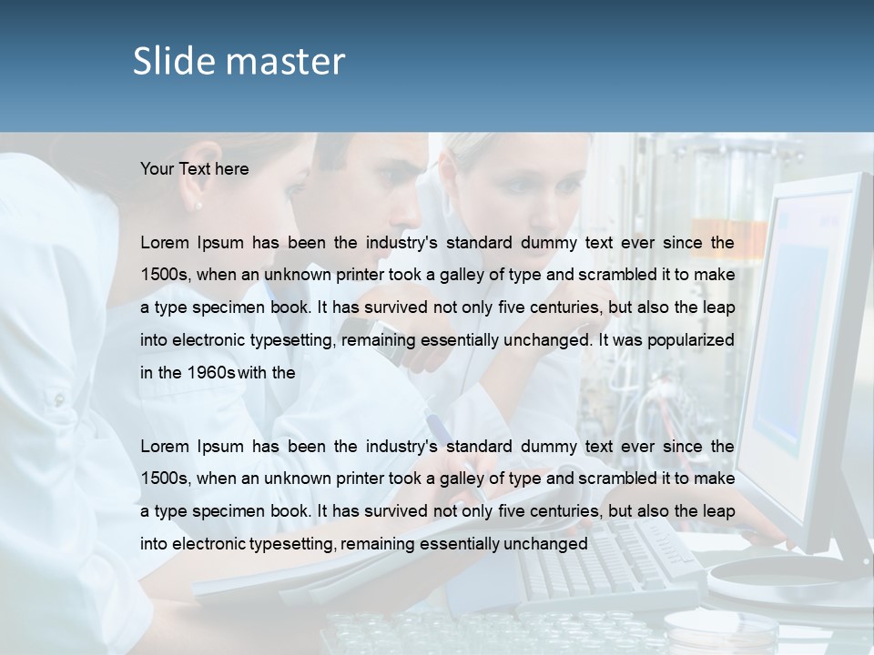 Leaf Human Hand Lawn PowerPoint Template