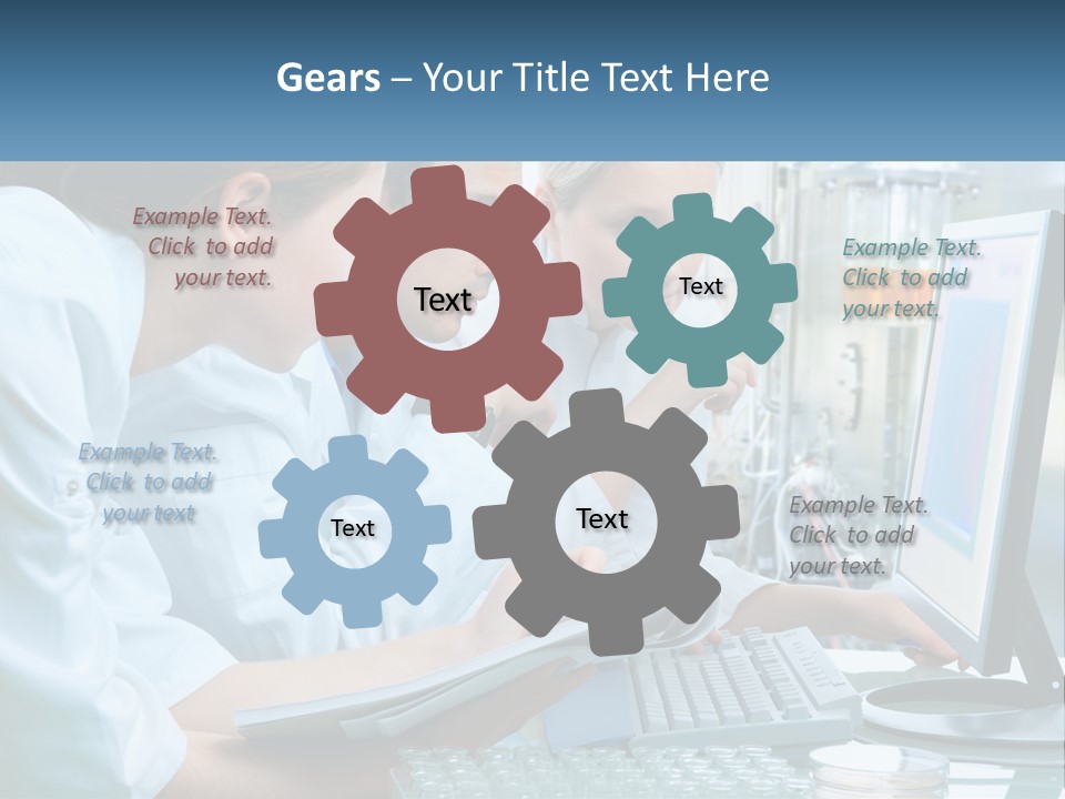 Leaf Human Hand Lawn PowerPoint Template