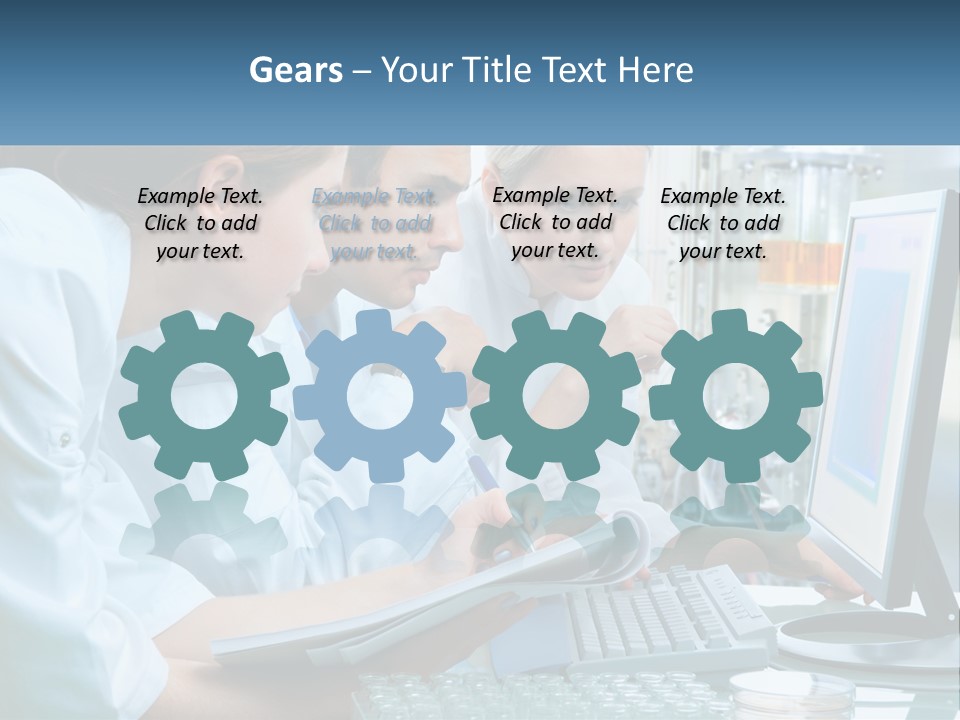 Leaf Human Hand Lawn PowerPoint Template