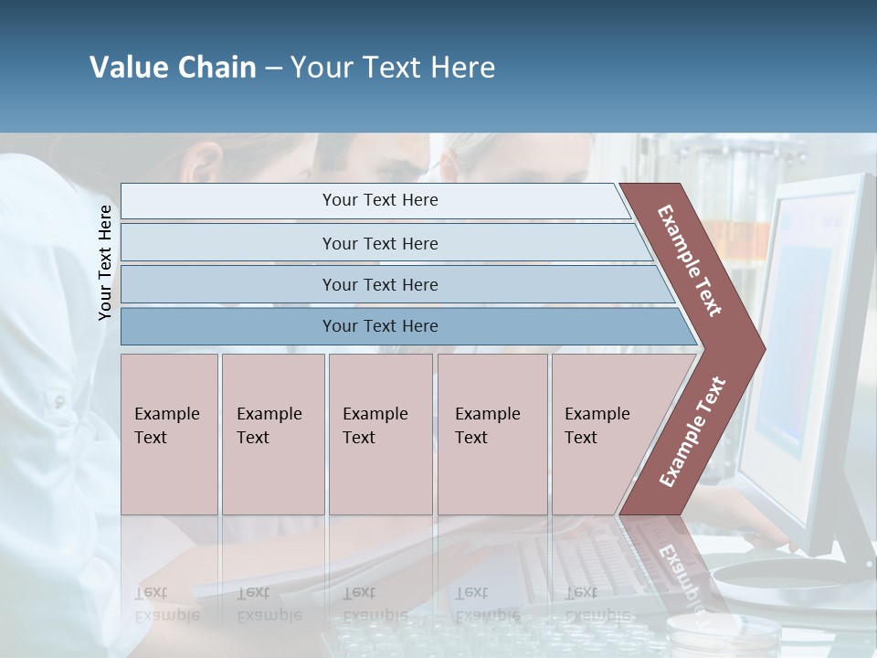 Leaf Human Hand Lawn PowerPoint Template