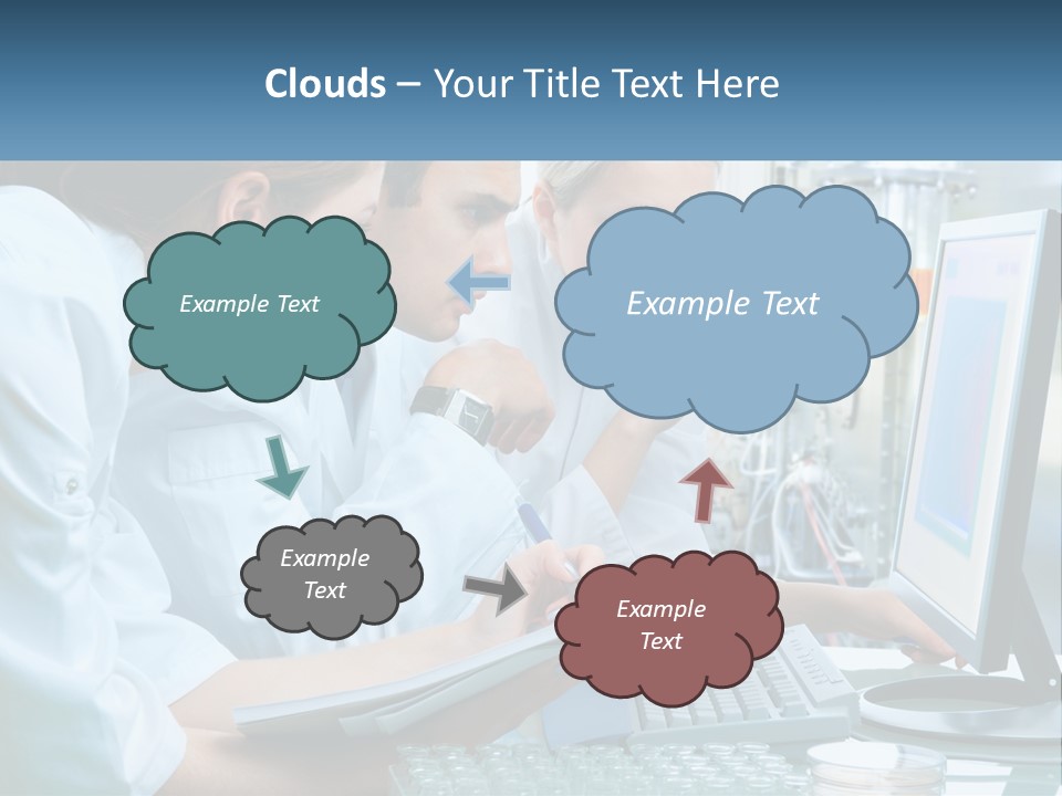 Leaf Human Hand Lawn PowerPoint Template