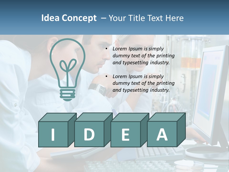 Leaf Human Hand Lawn PowerPoint Template