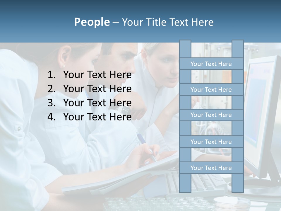 Leaf Human Hand Lawn PowerPoint Template