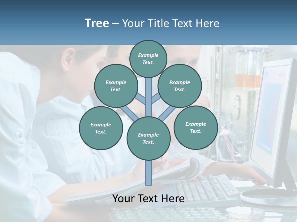 Leaf Human Hand Lawn PowerPoint Template