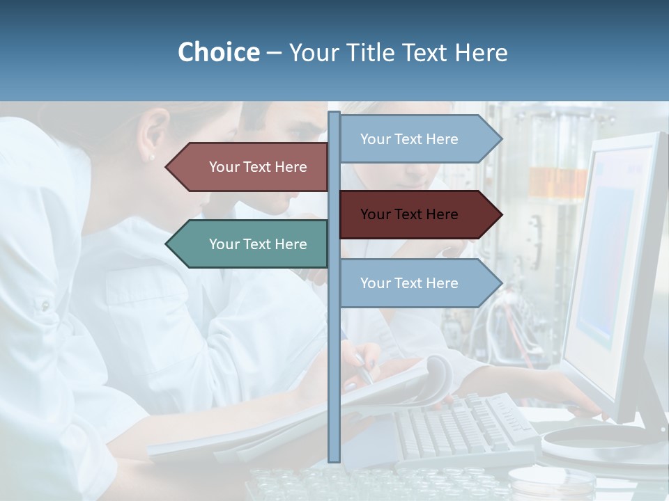 Leaf Human Hand Lawn PowerPoint Template