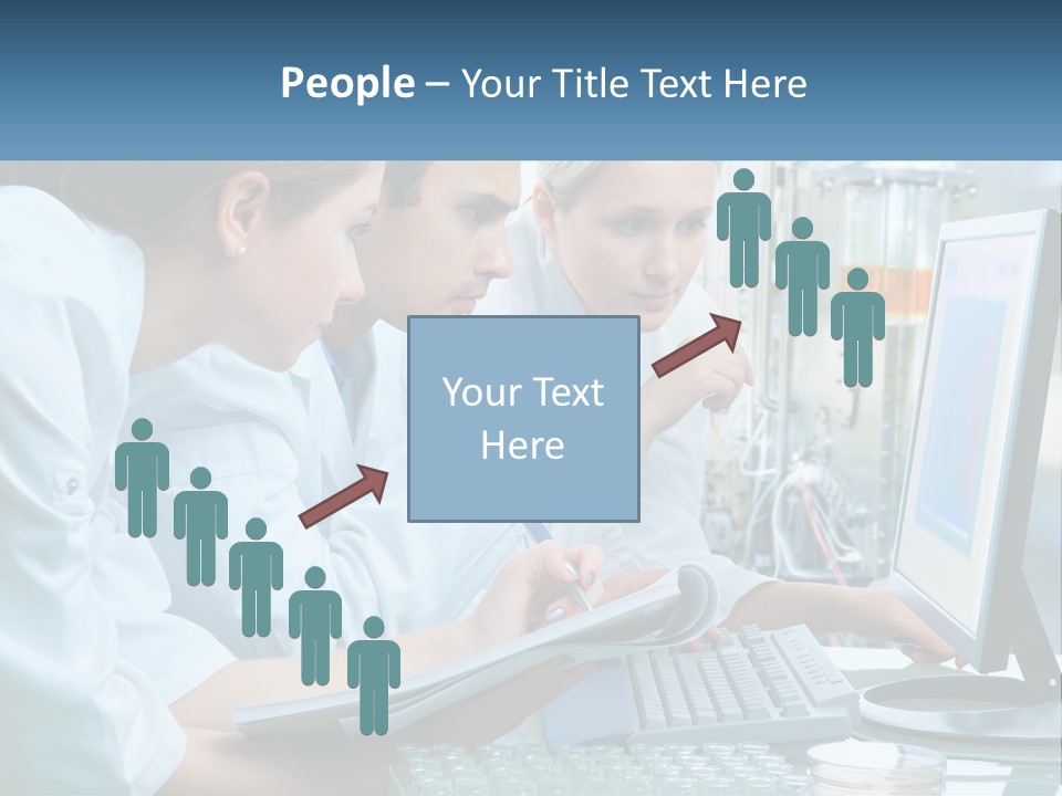 Leaf Human Hand Lawn PowerPoint Template