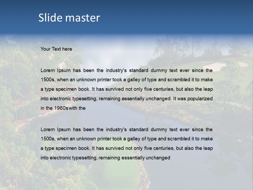 Garden Business Leaf PowerPoint Template