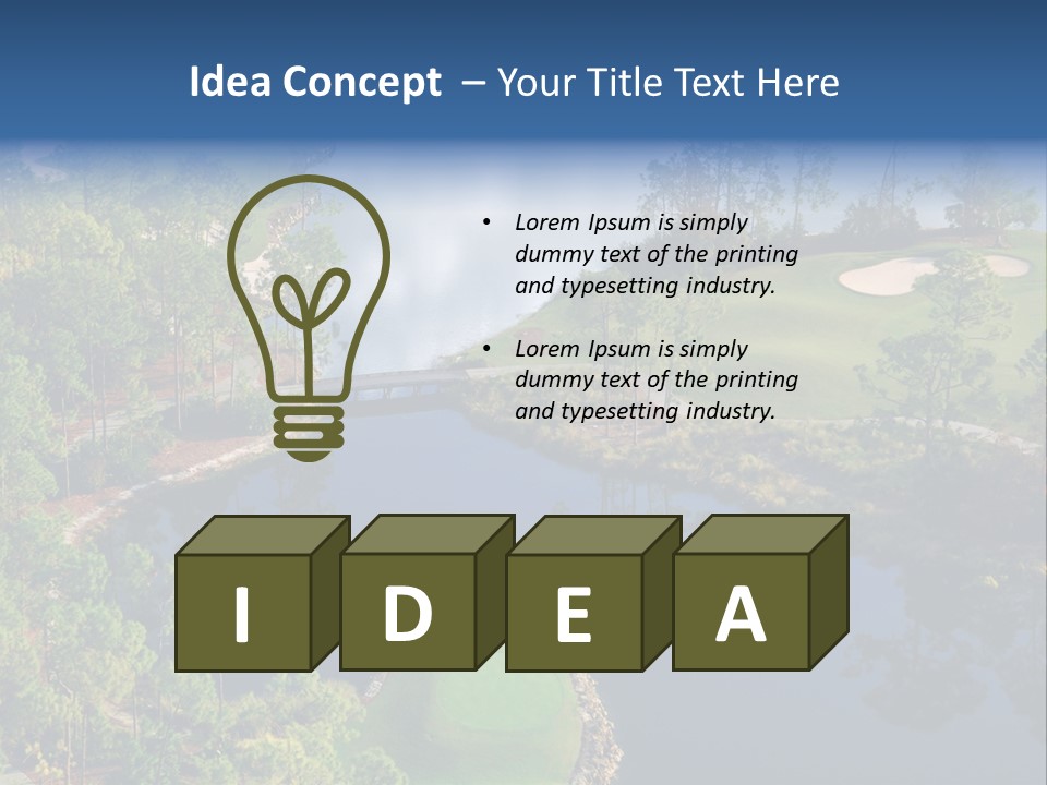 Garden Business Leaf PowerPoint Template