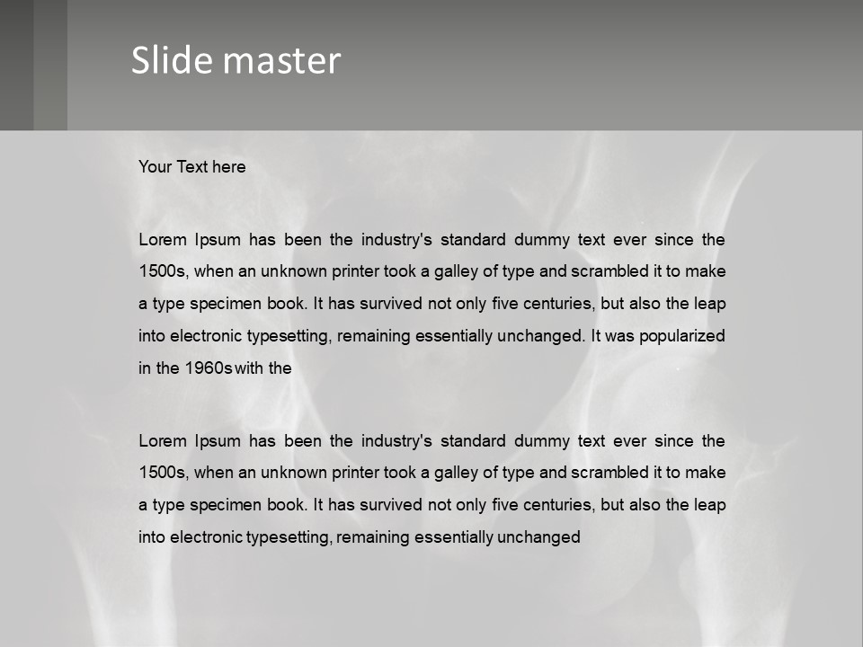 Home Made Human Hand PowerPoint Template