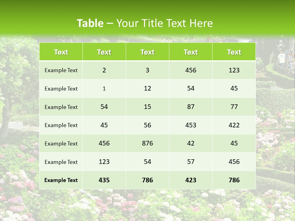 Park Estate Lawn PowerPoint Template