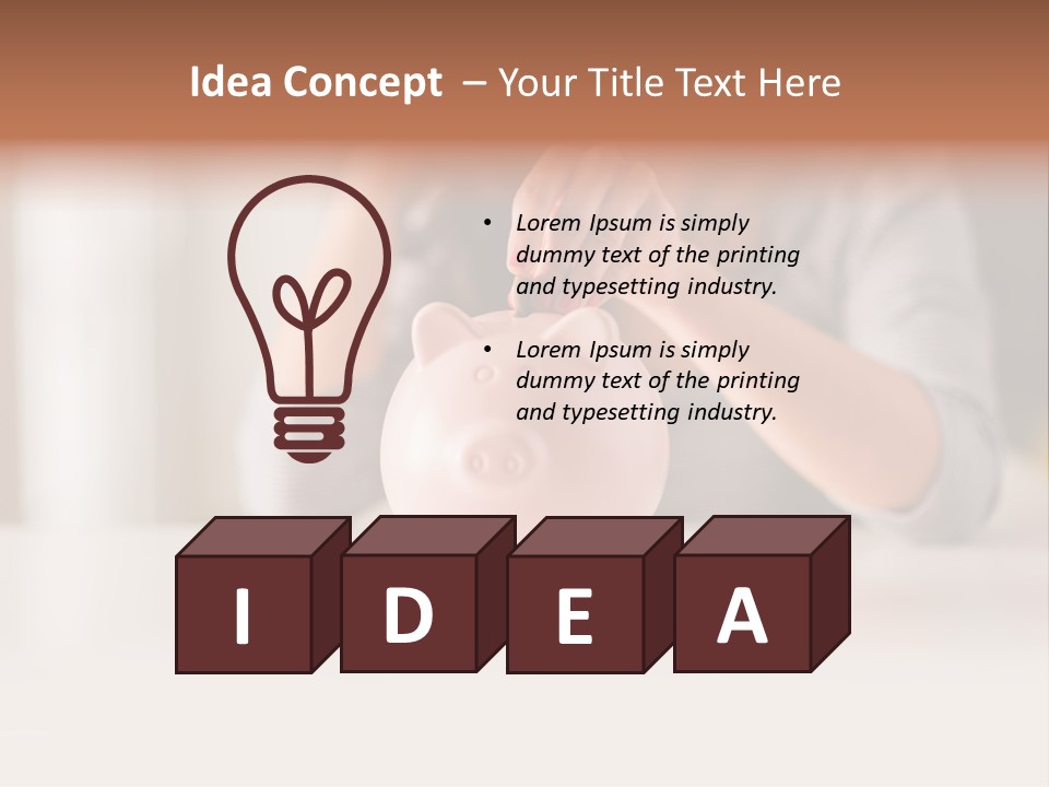 Holding Dream Sale PowerPoint Template