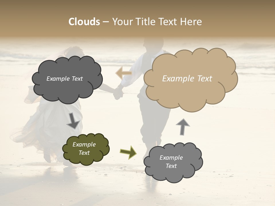 Human Hand Cloud Construct PowerPoint Template