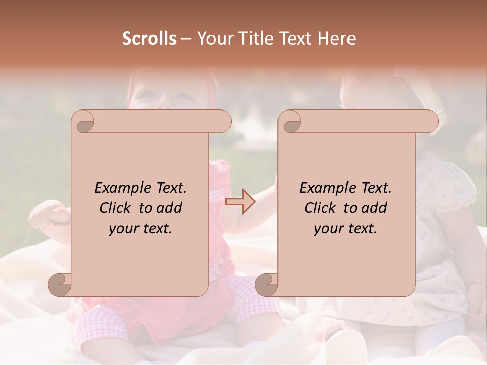 Nature Grass Blue Sky PowerPoint Template
