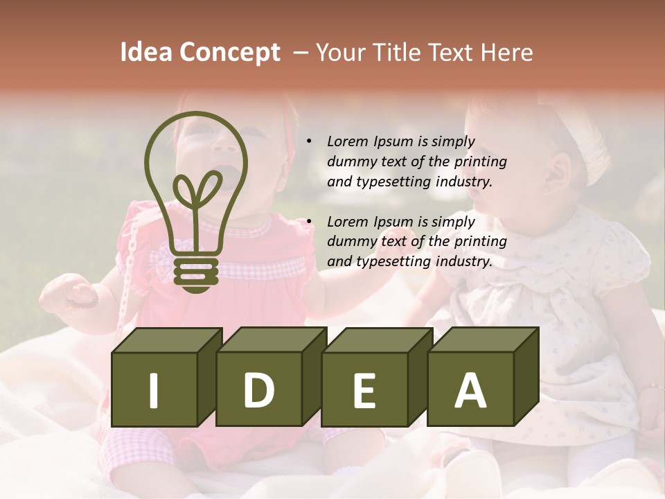 Nature Grass Blue Sky PowerPoint Template