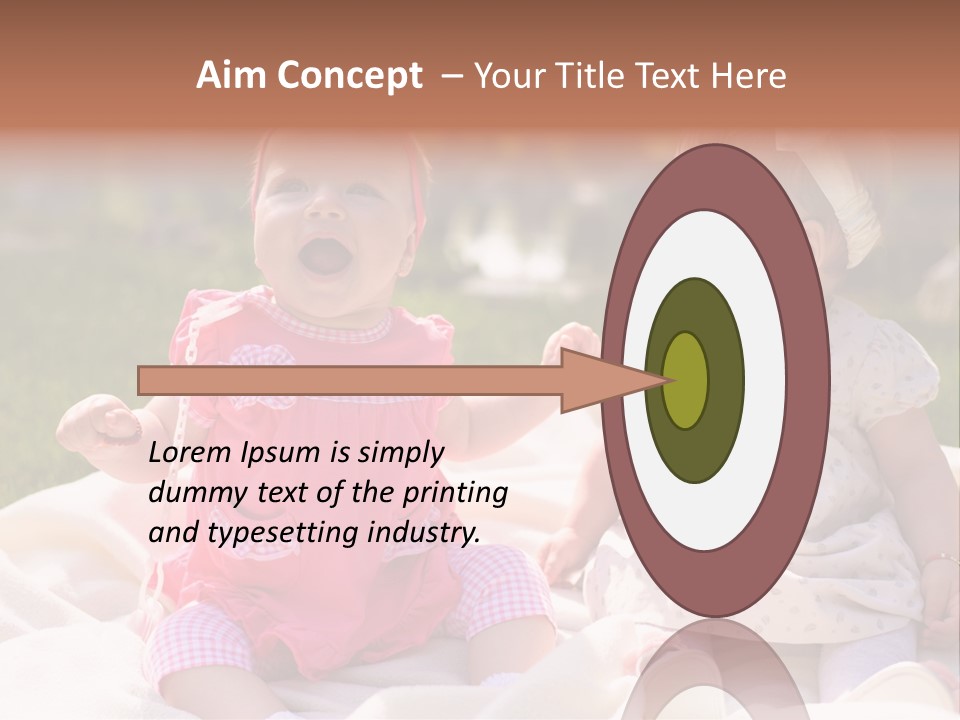 Nature Grass Blue Sky PowerPoint Template