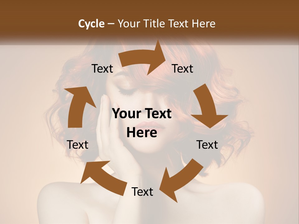 Dream Sky Human Hand PowerPoint Template