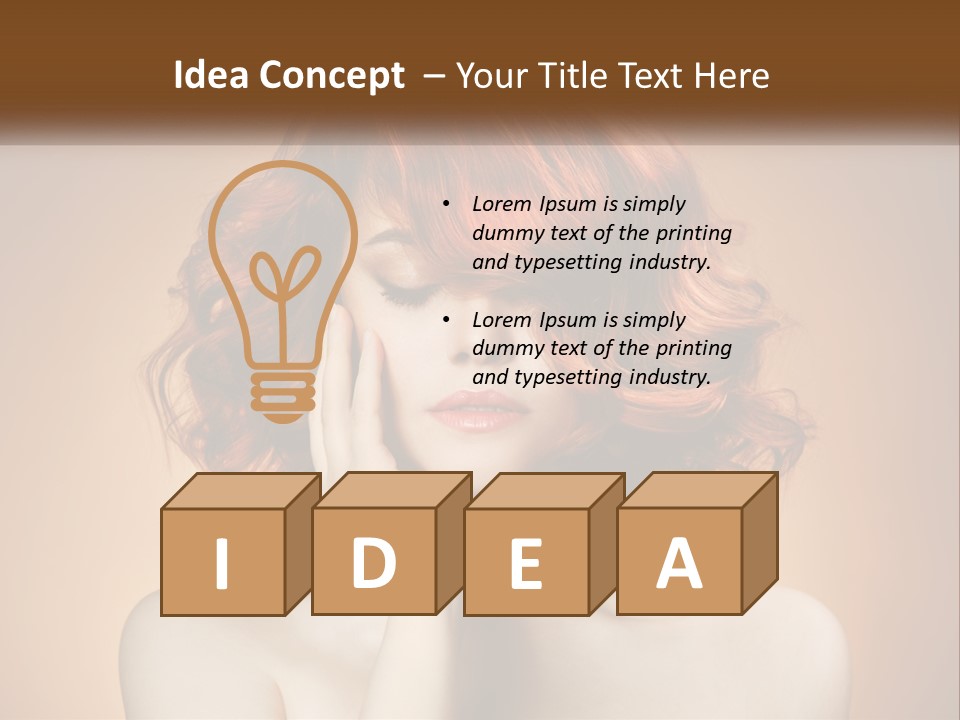 Dream Sky Human Hand PowerPoint Template