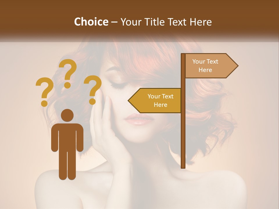 Dream Sky Human Hand PowerPoint Template