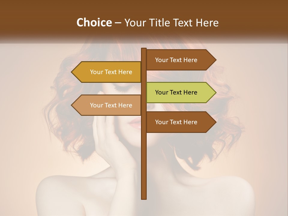 Dream Sky Human Hand PowerPoint Template