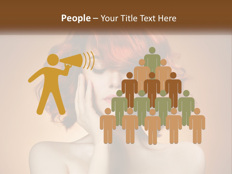 Dream Sky Human Hand PowerPoint Template