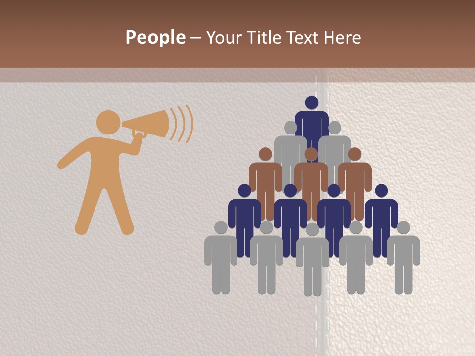 Man Cloud Garden PowerPoint Template