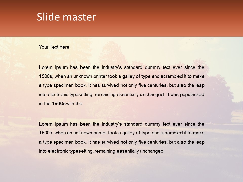 Investment Business Nature PowerPoint Template