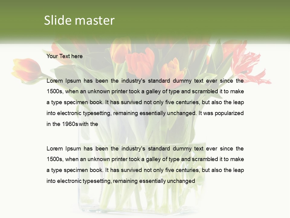 New Blue Sky Garden PowerPoint Template