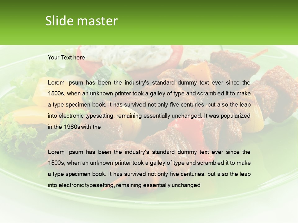 Green Ownership Model PowerPoint Template
