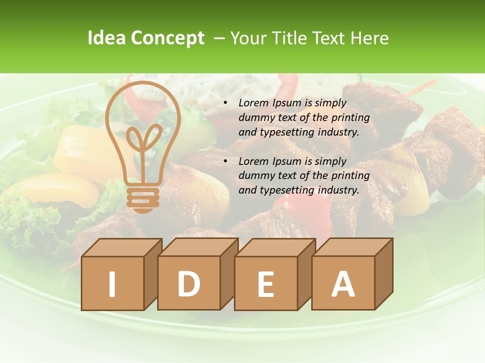 Green Ownership Model PowerPoint Template