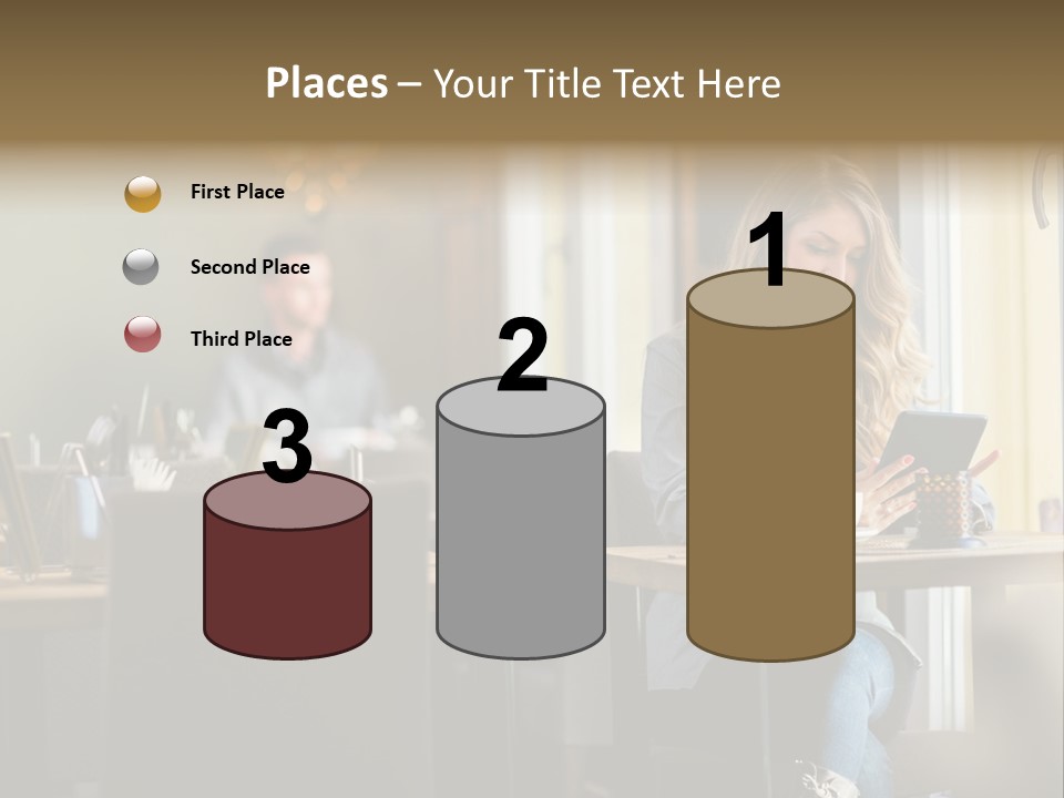 Conceptual Background Holding PowerPoint Template