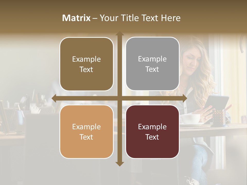 Conceptual Background Holding PowerPoint Template