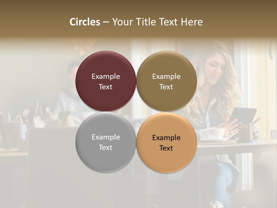 Conceptual Background Holding PowerPoint Template