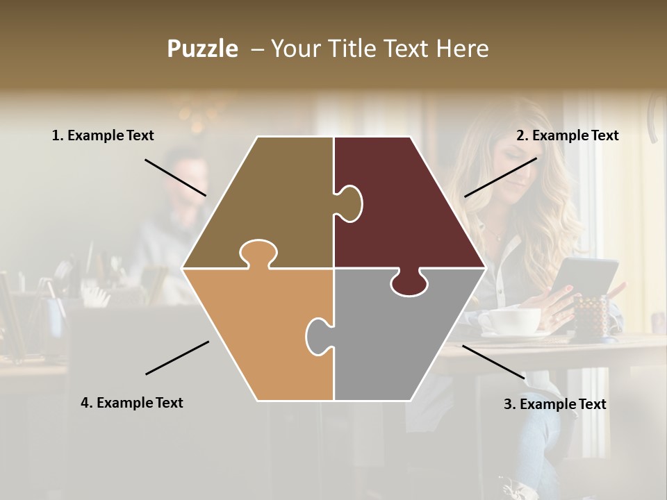 Conceptual Background Holding PowerPoint Template