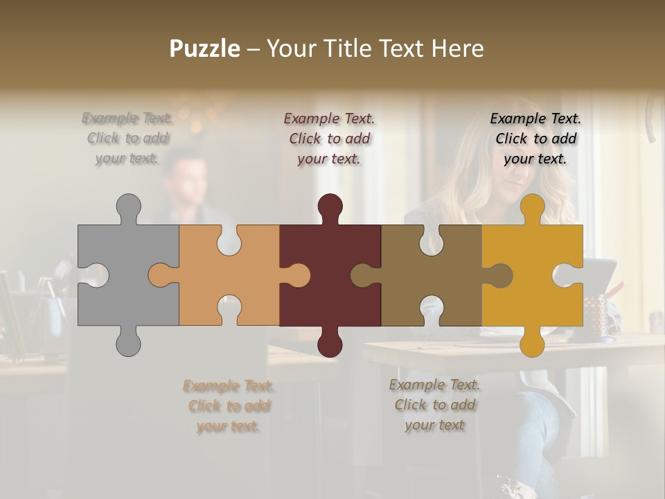 Conceptual Background Holding PowerPoint Template