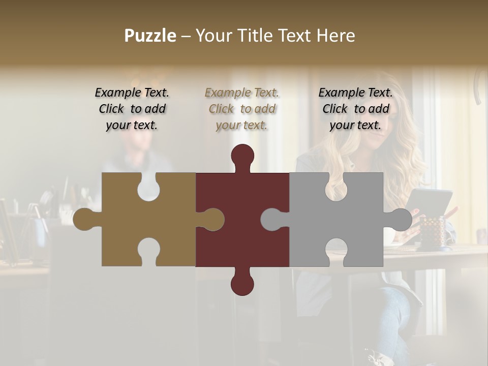 Conceptual Background Holding PowerPoint Template