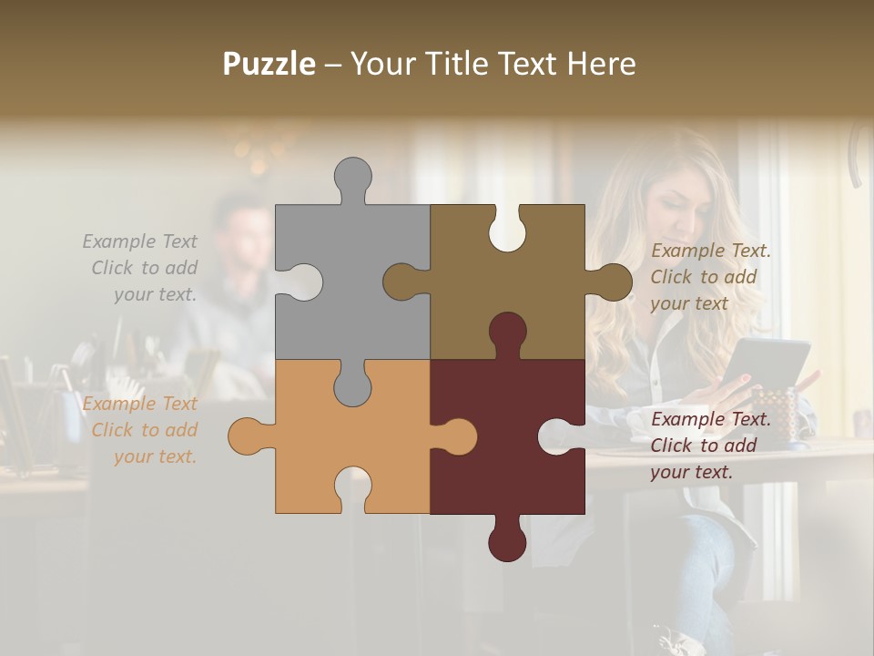 Conceptual Background Holding PowerPoint Template