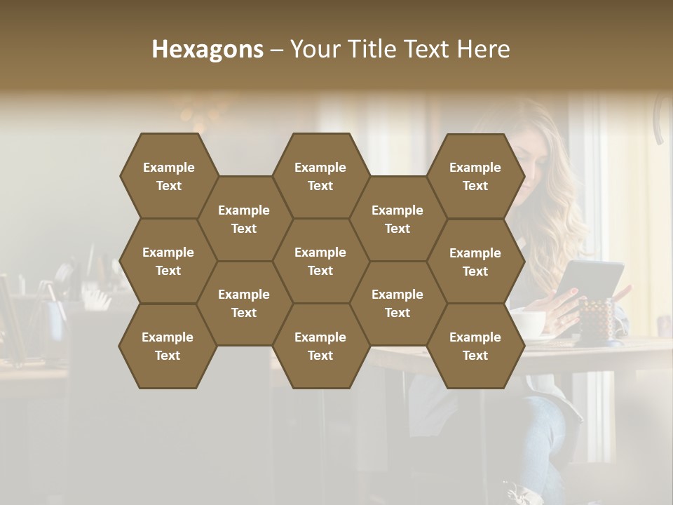 Conceptual Background Holding PowerPoint Template