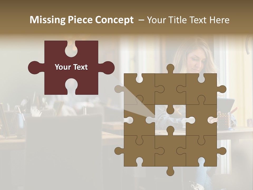 Conceptual Background Holding PowerPoint Template