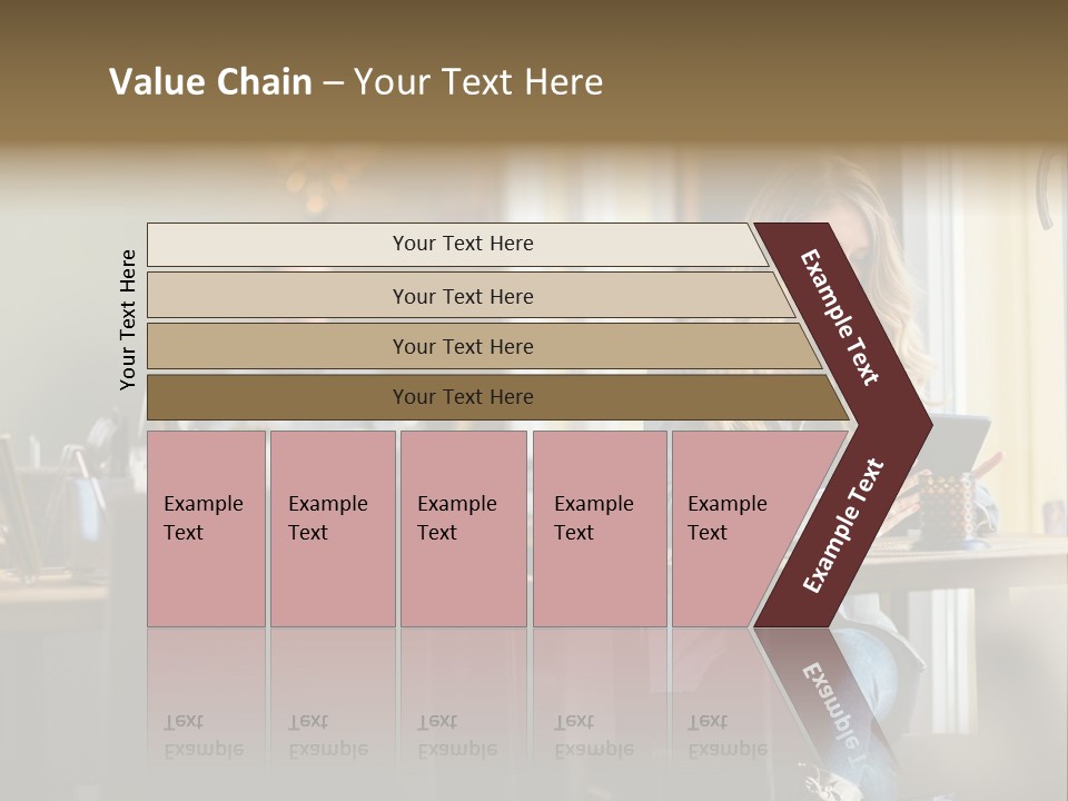 Conceptual Background Holding PowerPoint Template